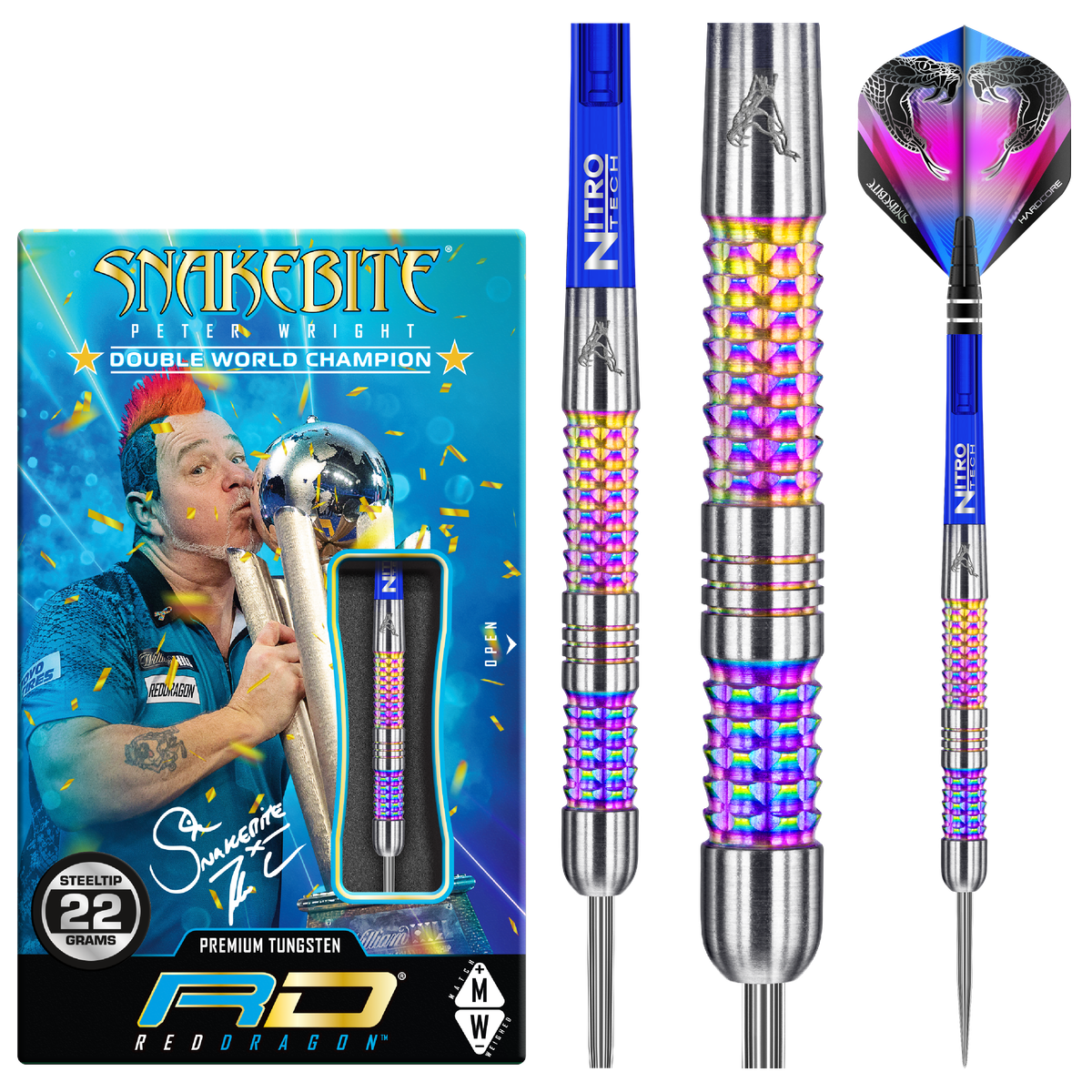 Red Dragon Peter Wright Rainbow Mamba 90%