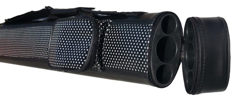 Keppilaukku 1x2 hard case musta/valko